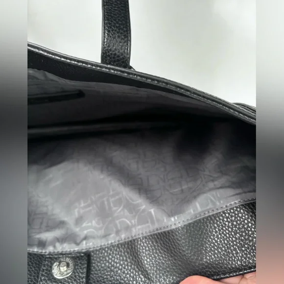 Danielle Nicole Disney It’s a Small World Black Tote with Colorful Patches - Picture 11 of 11